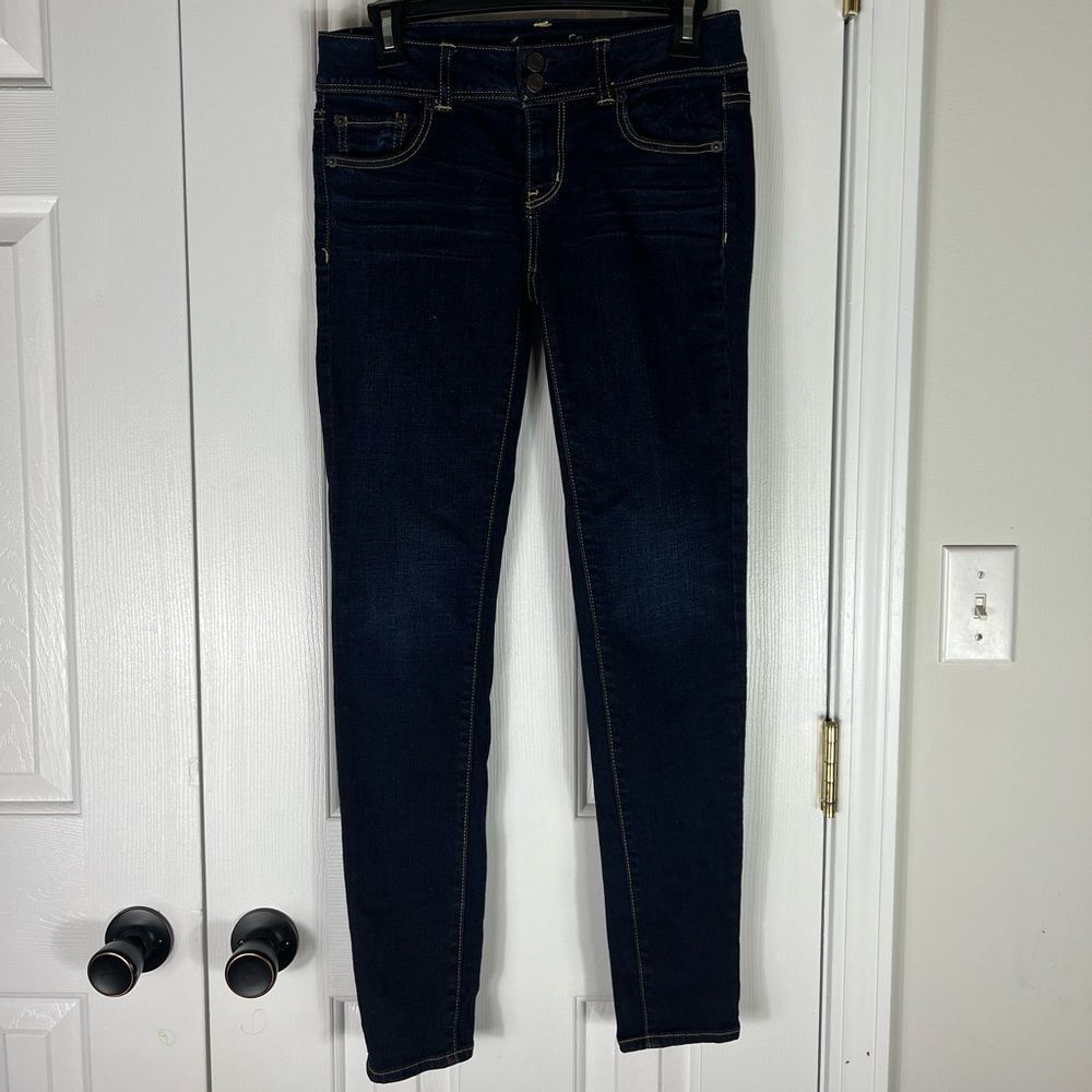 American Eagle Womens Super Stretch Skinny Denim Jeans Size 4 Reg